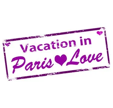 Vacation in Paris Illustrazione stock