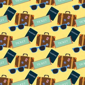 Vacation pattern Stock Illustration