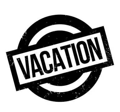 Vacation rubber stamp Stock Illustration