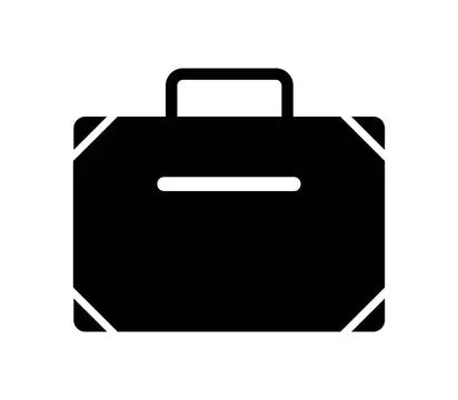 Vacation suitcase icon illustrated in vector on white background vacation ... Stock Photos
