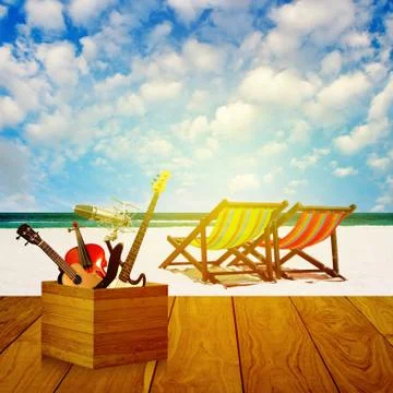 Vacation at summer time Stock Photos