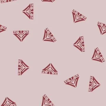Vacation tent glyph vector seamless pattern Stock Illustration