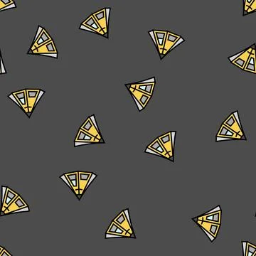 Vacation tent vector seamless pattern Illustrazione stock