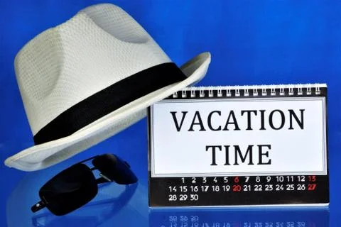 Vacation time. Vacation  temporary exemption from work or service Stock Photos