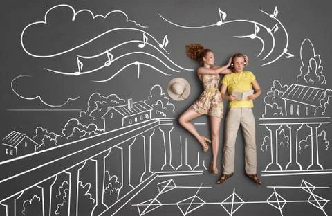 On vacation together. Stock Photos