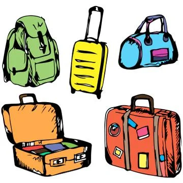 Vacation. Vector. Drawn by hand Stock Illustration