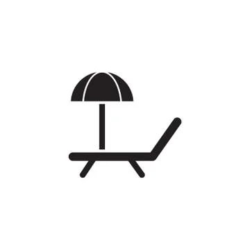 Vacation vector icon design template Stock Illustration