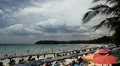 Vacationers on the Beach on summer, A major destination for sun and beach HD Footage