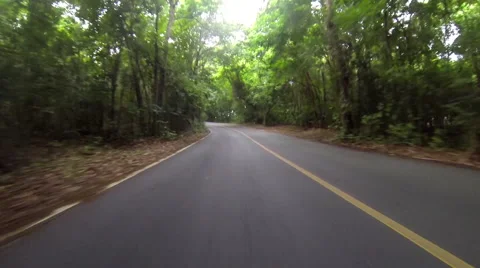 Vacationers explore the roads of the USVI Stock Footage 41547960