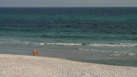 Vacationing At The Seashore Stock Footage 765584