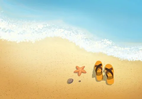 Vacations on the beach Stock Illustration