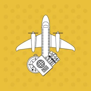 Vacations icon design 스톡 일러스트