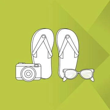 Vacations icon design 스톡 일러스트