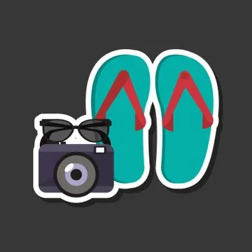 Vacations icon design, vector illustration Stock Illustration