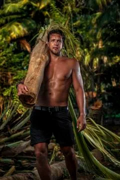 Vacations in jungle Stock Photos