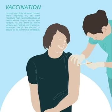 Vaccination Cartoon Stock Illustration