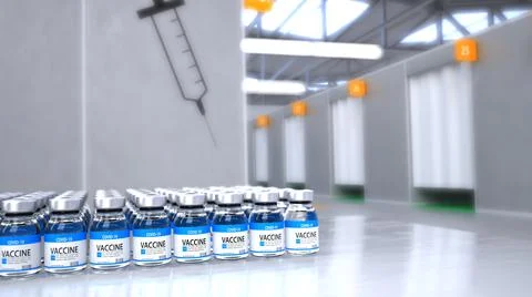 Vaccination Center 스톡 일러스트