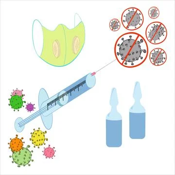 Vaccination Concept Иллюстрация