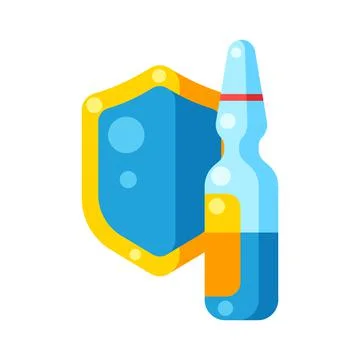 Vaccination concept illustration. Immunization items. Health care and protection Stock Illustration