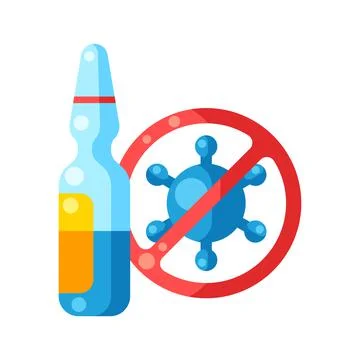 Vaccination concept illustration. Immunization items. Health care and protection Stock Illustration