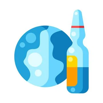Vaccination concept illustration. Immunization items. Health care and protection Stock Illustration