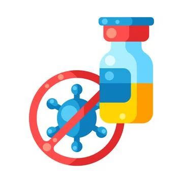 Vaccination concept illustration. Immunization items. Health care and protection Stock Illustration
