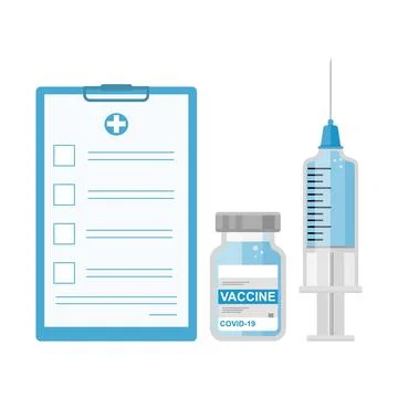 Vaccination elements Stock Illustration