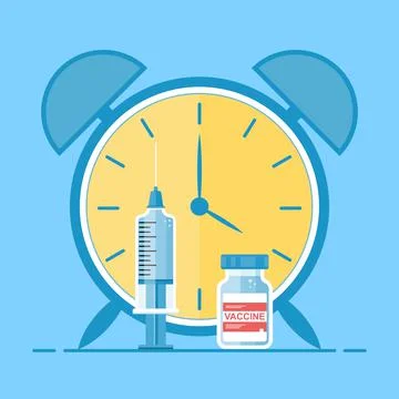 Vaccination elements Stock Illustration