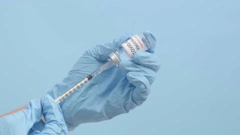 Vaccination preparation Stock Footage 148322400