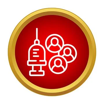 Vaccination program immunizing people for public health Illustrazione stock