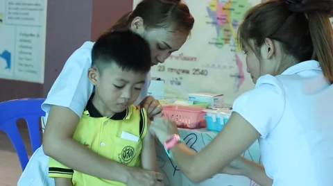 Vaccinations for kid Stock Footage 52260701