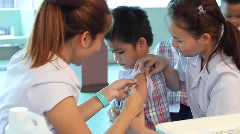 Vaccinations for kid Stock Footage 52261854
