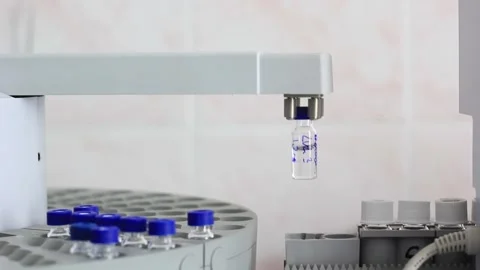 Vaccine against the code virus on a special device. Stock Footage 218616086