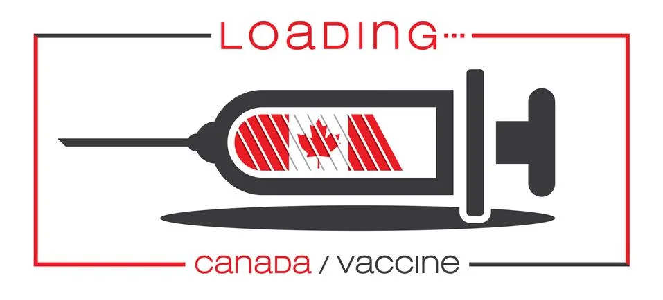Vaccine and loading concept vector illustration, country flag. Stock Illustration