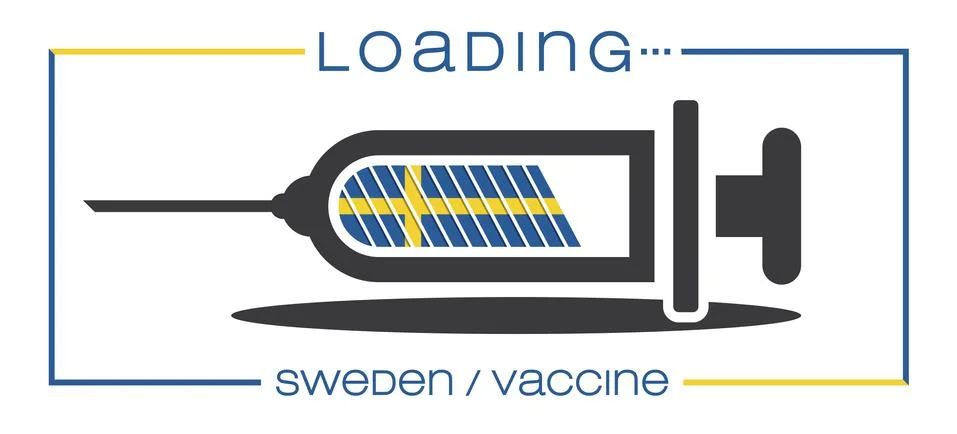 Vaccine and loading concept vector illustration, country flag. Stock Illustration