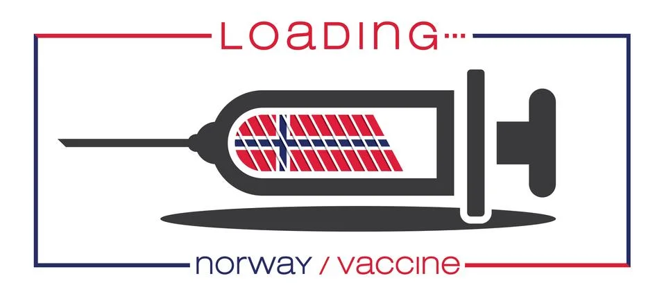Vaccine and loading concept vector illustration, country flag. Stock Illustration