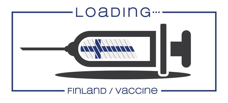 Vaccine and loading concept vector illustration, country flag. Stock Illustration