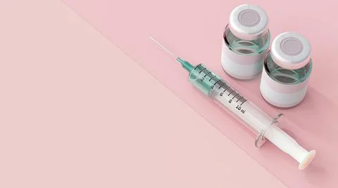 Vaccine bottle Stock Illustration