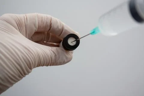 Vaccine close up Foto stock