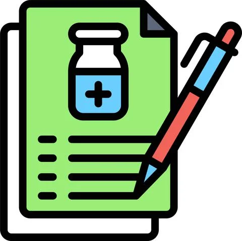 Vaccine data icon, Vaccine Development related vector Stock Illustration