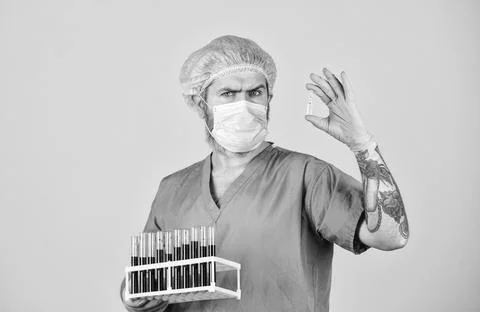 Vaccine development. Vaccination program. Pharmaceutical company business 스톡 사진