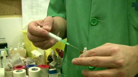 Vaccine flu Stock Footage