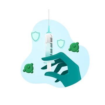 Vaccine illustration vector Stock Illustration