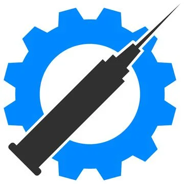 Vaccine Industry Vector Icon Flat Illustration Stock Illustration
