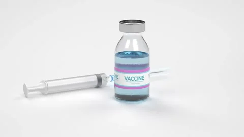 Vaccine Loop On White Background Stock Footage 156198562