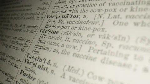 Vaccine Text Definition Dictionary Global Pandemic Covid 19 Stock Footage 249701378