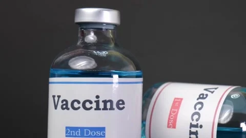 Vaccines that are created can cure diseases like magic. Stock Footage