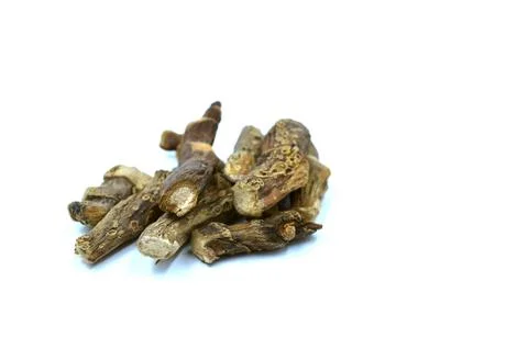 Vacha root on white background Stock Photos