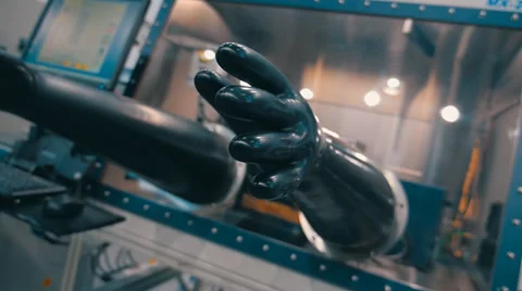 Vacuum box for research and analysis of biological and chemical substances Video stock 64732330