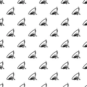 Vacuum cleaner appliance pattern for housework technology background Stockillustratie